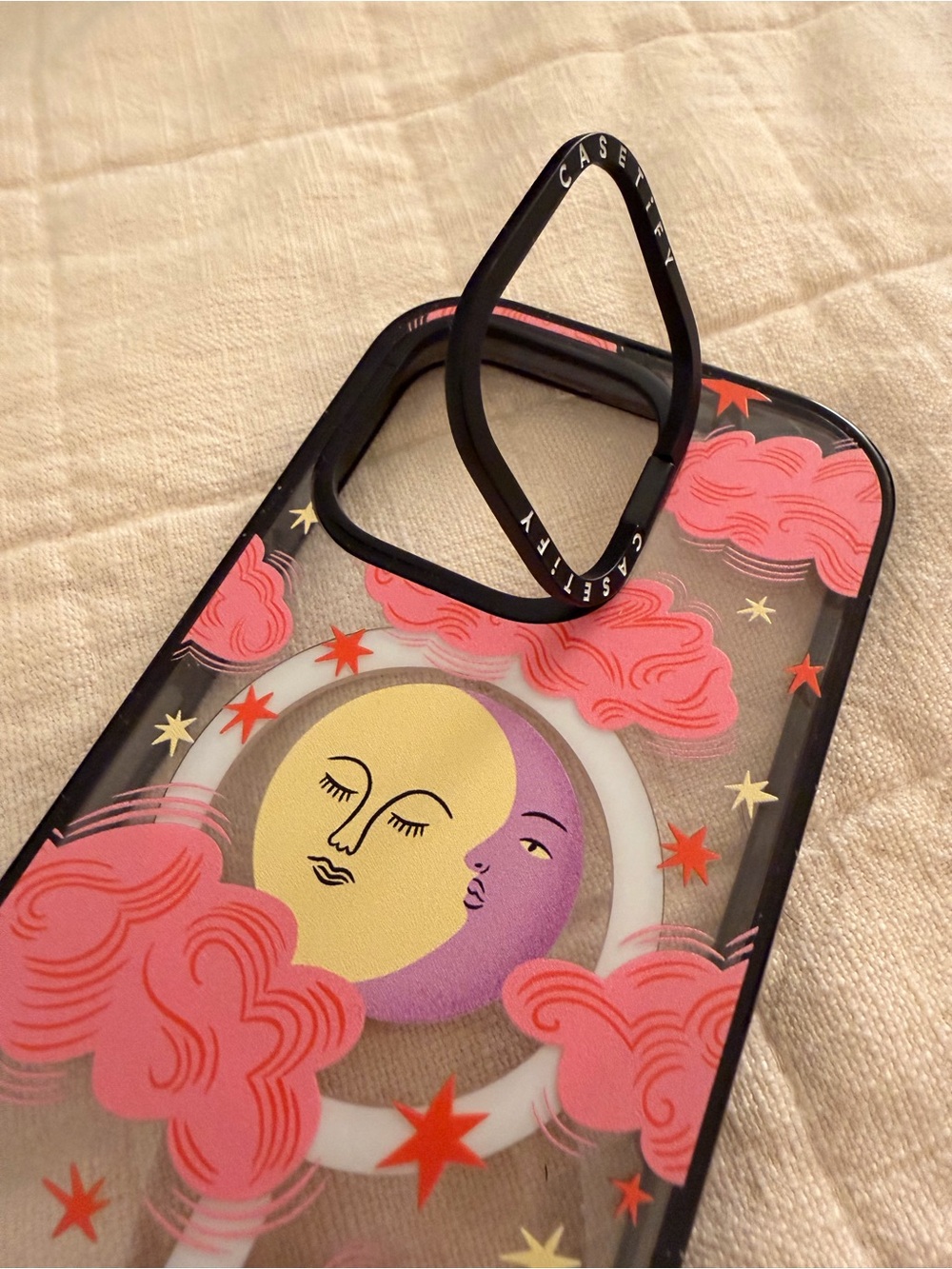 iPhone 14 Pro - Casetify Pink Cloud & Celestial Moon Phone Case